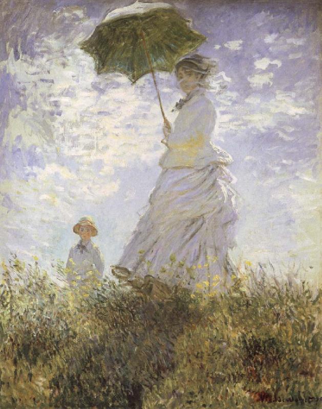 Claude Monet The Walk,Lady iwth Parasol Sweden oil painting art